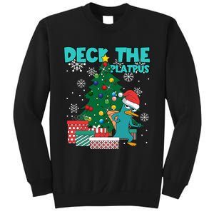 Deck The Platypus Xmas Perry Christmas Sweatshirt