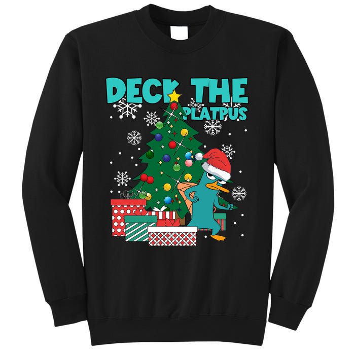 Deck The Platypus Xmas Perry Christmas Sweatshirt