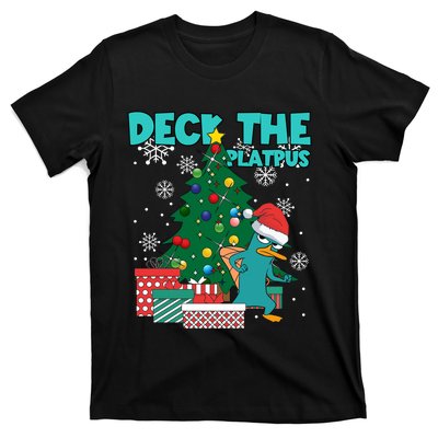 Deck The Platypus Xmas Perry Christmas T-Shirt