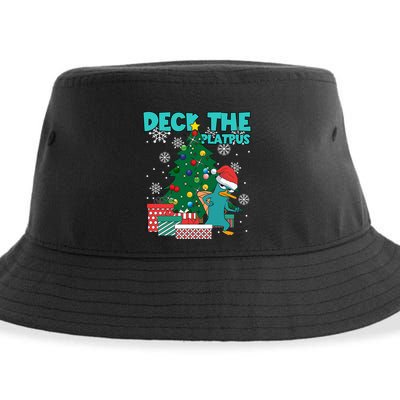 Deck The Platypus Xmas Perry Christmas Sustainable Bucket Hat
