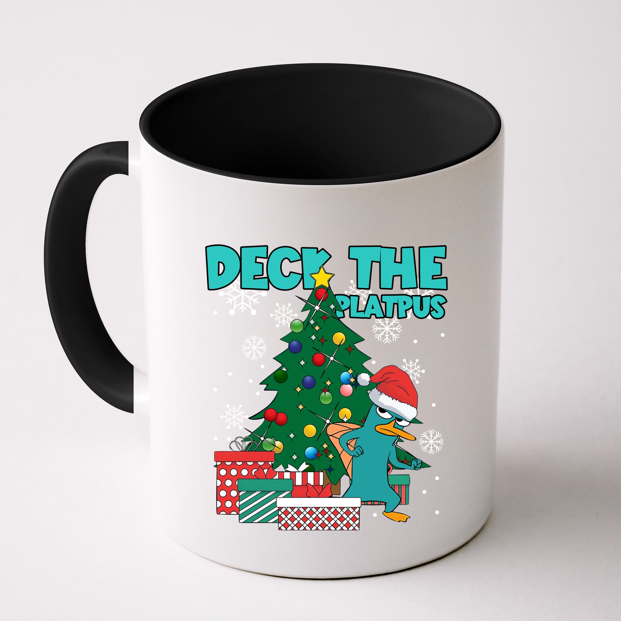 Deck The Platypus Xmas Perry Christmas Mug