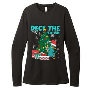 Deck The Platypus Xmas Perry Christmas Womens CVC Long Sleeve Shirt