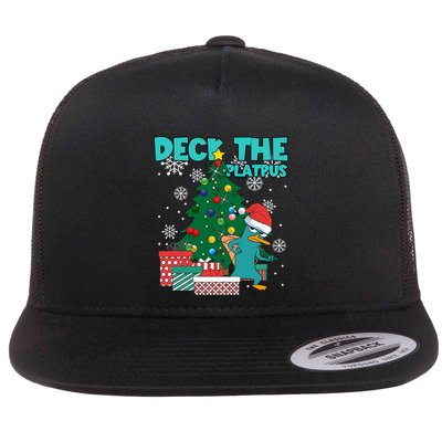 Deck The Platypus Xmas Perry Christmas Flatbill Hat
