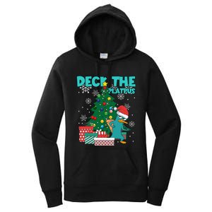 Deck The Platypus Xmas Perry Christmas Women's Pullover Hoodie