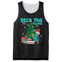 Deck The Platypus Xmas Perry Christmas Mesh Reversible Basketball Jersey Tank