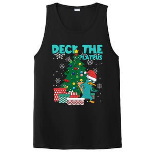 Deck The Platypus Xmas Perry Christmas PosiCharge Competitor Tank