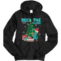 Deck The Platypus Xmas Perry Christmas Tie Dye Hoodie