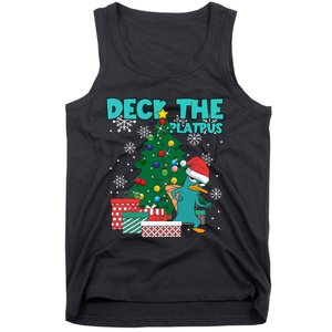 Deck The Platypus Xmas Perry Christmas Tank Top