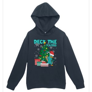 Deck The Platypus Xmas Perry Christmas Urban Pullover Hoodie