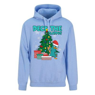 Deck The Platypus Xmas Perry Christmas Unisex Surf Hoodie