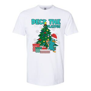 Deck The Platypus Xmas Perry Christmas Softstyle CVC T-Shirt