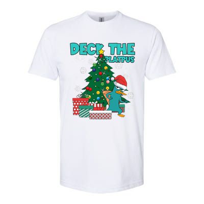 Deck The Platypus Xmas Perry Christmas Softstyle CVC T-Shirt