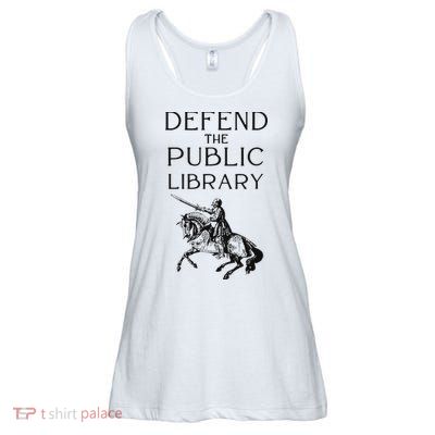 Defend The Public Library Ladies Essential Flowy Tank