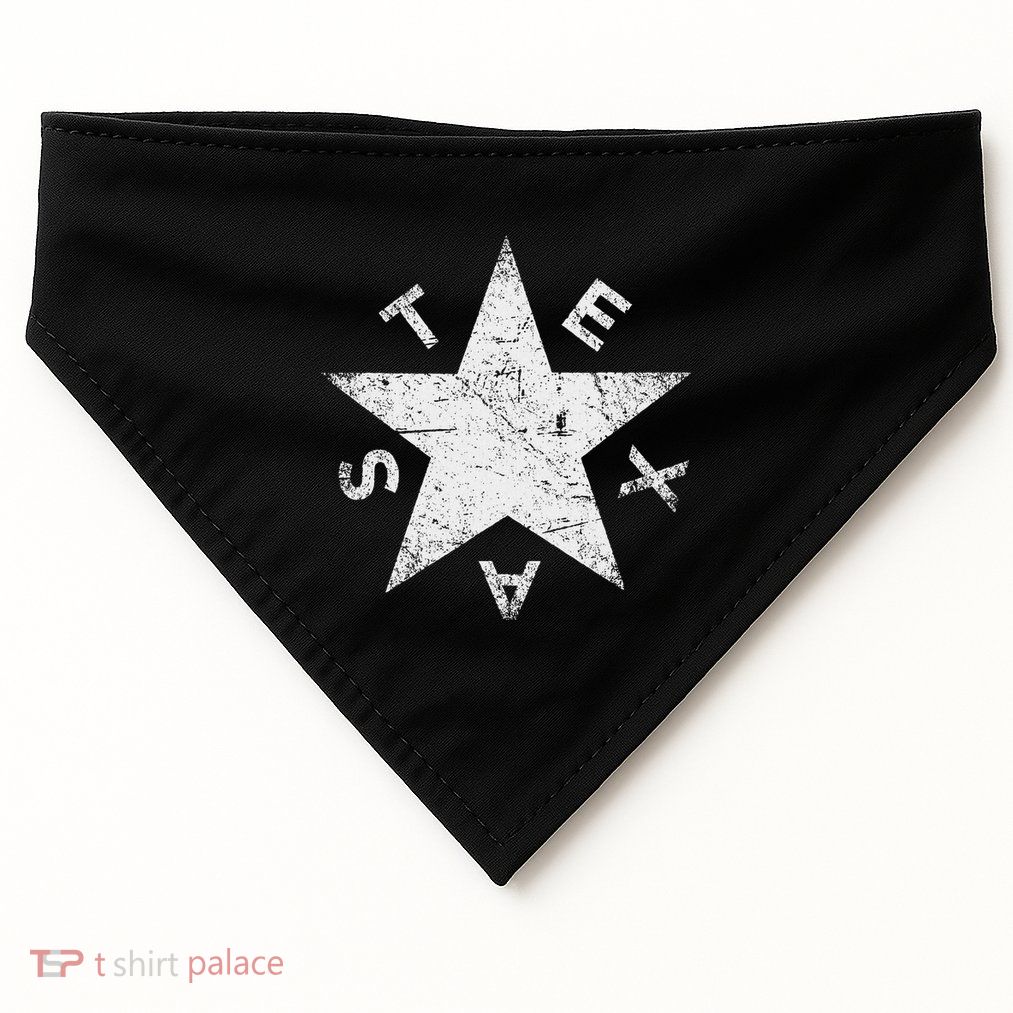 Distressed Texas Pride USA-Made Doggie Bandana