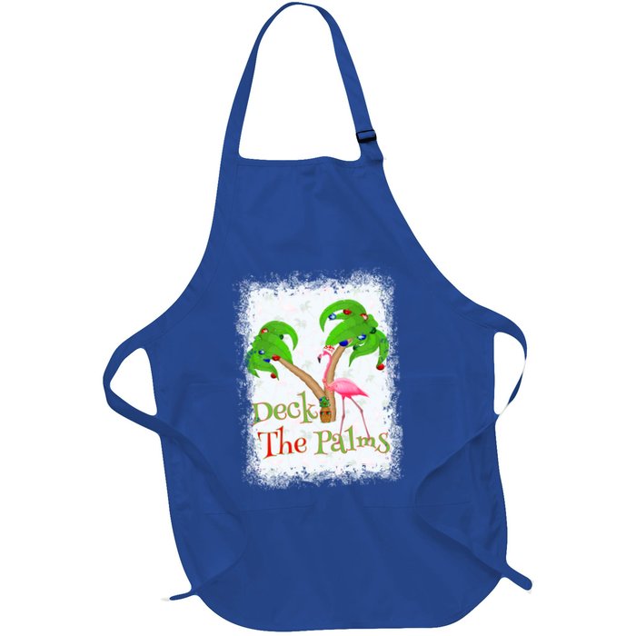 Deck The Palms Beach Christmas Flamingo Gift Apron