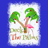 Deck The Palms Beach Christmas Flamingo Gift Apron