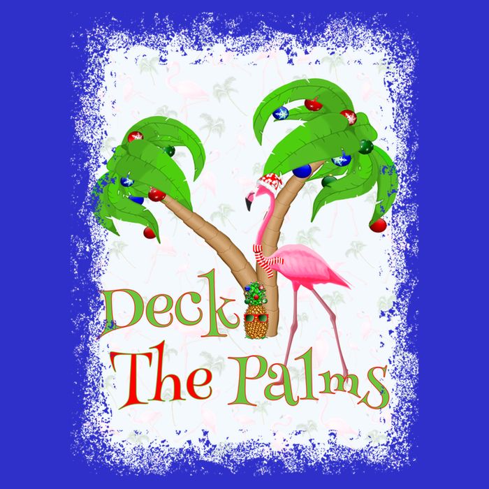Deck The Palms Beach Christmas Flamingo Gift Apron