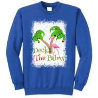 Deck The Palms Beach Christmas Flamingo Gift Sweatshirt