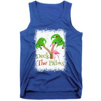 Deck The Palms Beach Christmas Flamingo Gift Tank Top