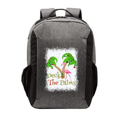 Deck The Palms Beach Christmas Flamingo Gift Vector Backpack