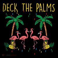 Deck The Palms Flamingo Xmas Pjs Christmas Pajamas Cool Gift Backpack