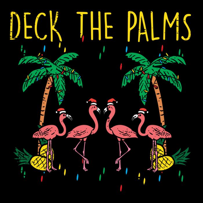 Deck The Palms Flamingo Xmas Pjs Christmas Pajamas Cool Gift Mug