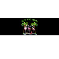 Deck the Palms Flamingo Tropical Christmas Lights Palm Tree Bumper Sticker