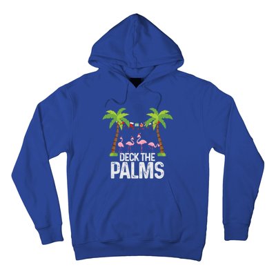 Deck The Palms Flamingo Christmas Light Christmas Gift Hoodie