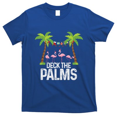 Deck The Palms Flamingo Christmas Light Christmas Gift T-Shirt
