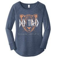 Def Tired Pour Some Coffee On Me Mom Leopard MotherS Day Women's Perfect Tri Tunic Long Sleeve Shirt