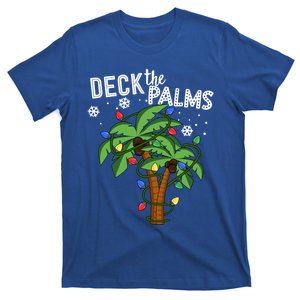 Deck The Palms Hawaii Christmas Palm Tree Lights Gift T-Shirt