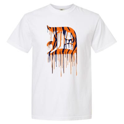 Detroit Tiger Paint Drip Garment-Dyed Heavyweight T-Shirt