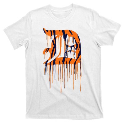 Detroit Tiger Paint Drip T-Shirt