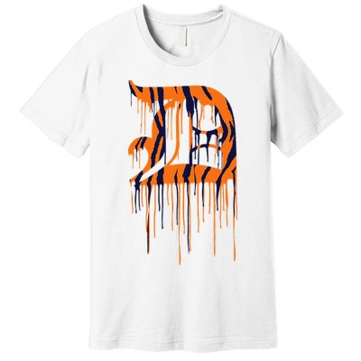 Detroit Tiger Paint Drip Premium T-Shirt