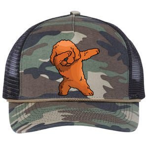 Dabbing Toy Poodle Dab Dance Funny Dog Gift Retro Rope Trucker Hat Cap