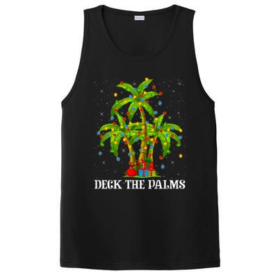 Deck The Palms Hawaiian Xmas Lighting Palm Tree Christmas Cute Gift PosiCharge Competitor Tank