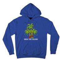 Deck The Palms Hawaiian Xmas Lighting Palm Tree Christmas Cute Gift Hoodie