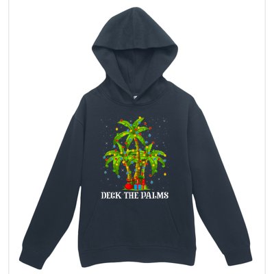 Deck The Palms Hawaiian Xmas Lighting Palm Tree Christmas Cute Gift Urban Pullover Hoodie