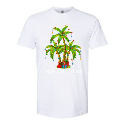 Deck The Palms Hawaiian Xmas Lighting Palm Tree Christmas Cute Gift Softstyle CVC T-Shirt