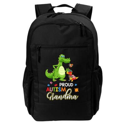 Dinosaur Tgiftrex Proud Autism Grandma Puzzle Autism Awareness Great Gift Backpack