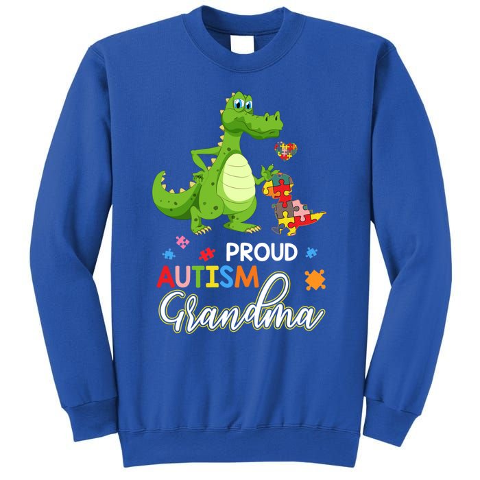 Dinosaur Tgiftrex Proud Autism Grandma Puzzle Autism Awareness Great Gift Sweatshirt