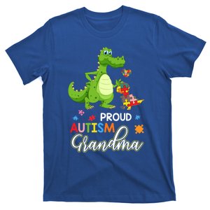 Dinosaur Tgiftrex Proud Autism Grandma Puzzle Autism Awareness Great Gift T-Shirt