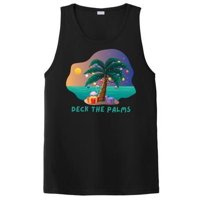 Deck The Palms Merry Flamingo Christmas Gift PosiCharge Competitor Tank