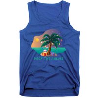 Deck The Palms Merry Flamingo Christmas Gift Tank Top