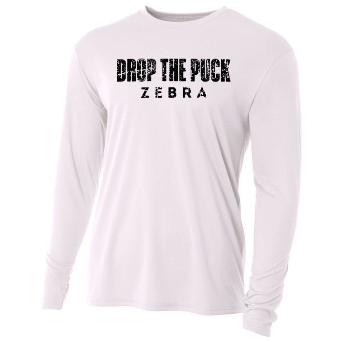 Drop The Puck Zebra Cooling Performance Long Sleeve Crew