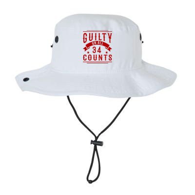 Donald Trump President 45 Guilty On All 34 Counts Charges Legacy Cool Fit Booney Bucket Hat