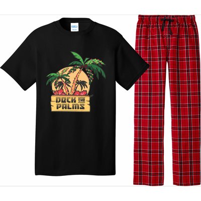 Deck The Palms Cute Gift Pajama Set