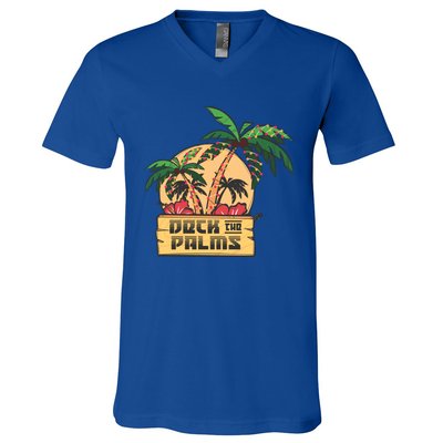 Deck The Palms Cute Gift V-Neck T-Shirt