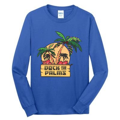 Deck The Palms Cute Gift Tall Long Sleeve T-Shirt