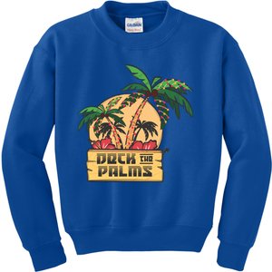 Deck The Palms Cute Gift Kids Sweatshirt